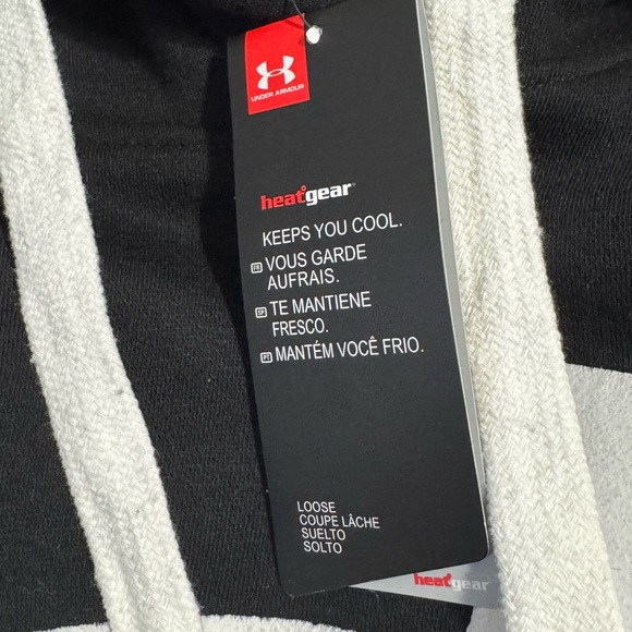 NWT Women’s Under Armour Black and White Hoodie - Picture 4 of 6